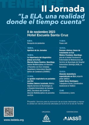 La Asociación TeidELA celebra en Tenerife las II Jornadas tituladas “La ELA, una realidad donde el tiempo cuenta”