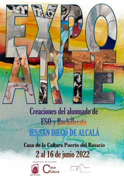 Puerto del Rosario: Alumnado del IES San Diego de Alcal&aacute; muestra al mundo su trabajo art&iacute;stico en &lsquo;ExpoArte&rsquo;