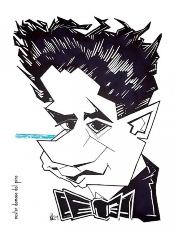 Muestra en San Mateo ‘Entre caricanarios’, del caricaturista Néstor Dámaso del Pino