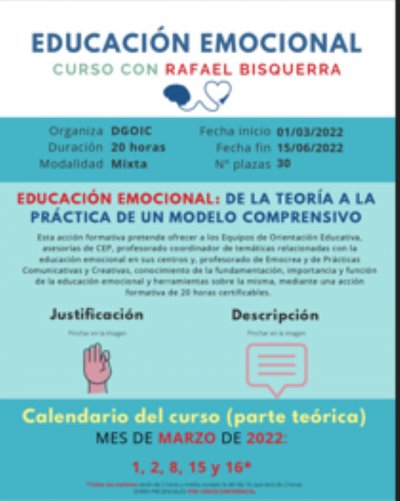 Educación ofrece un curso de competencias emocionales para personal docente de La Palma