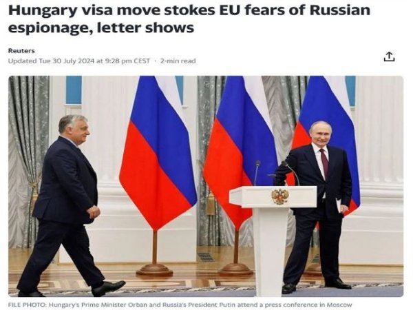 Art&iacute;culo de opini&oacute;n: Alerta de noticias falsas: Hungr&iacute;a no est&aacute; dispuesta a permitir t&aacute;citamente el ingreso de esp&iacute;as rusos a la UE