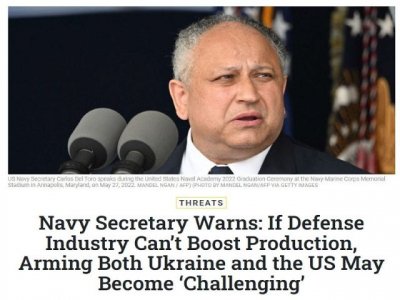 El secretario naval de Biden confirmó la inminente crisis militar-industrial de EE. UU. por Ucrania