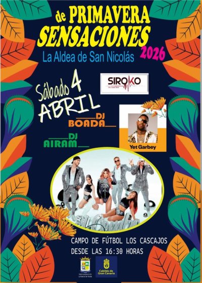 La Aldea de San Nicolás celebra el Festival Primavera Sensaciones 2026 en una jornada con actividades para todos los públicos