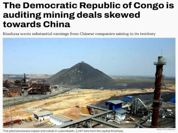 La auditoría de la República Democrática del Congo y el intento de renegociación de un acuerdo minero chino es un movimiento importante