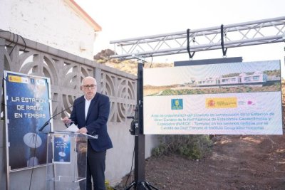 El Cabildo y el Instituto Geogr&aacute;fico Nacional presentan el radiotelescopio que se construir&aacute; en Temisas para analizar el cambio clim&aacute;tico