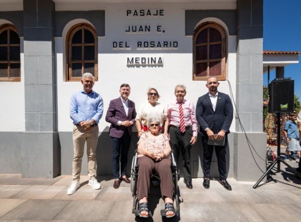 G&aacute;ldar inaugura en Barrial la nominaci&oacute;n de los Pasajes Juan del Rosario y Francisco Padr&oacute;n Silva