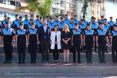 Bienvenida de la Alcaldesa de Las Palmas de Gran Canaria a 45 nuevos agentes de la Polic&iacute;a Local