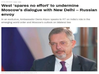 Art&iacute;culo de opini&oacute;n: 'Las guerras informativas occidentales y las amenazas de sanciones no lograron da&ntilde;ar las relaciones ruso-indias'