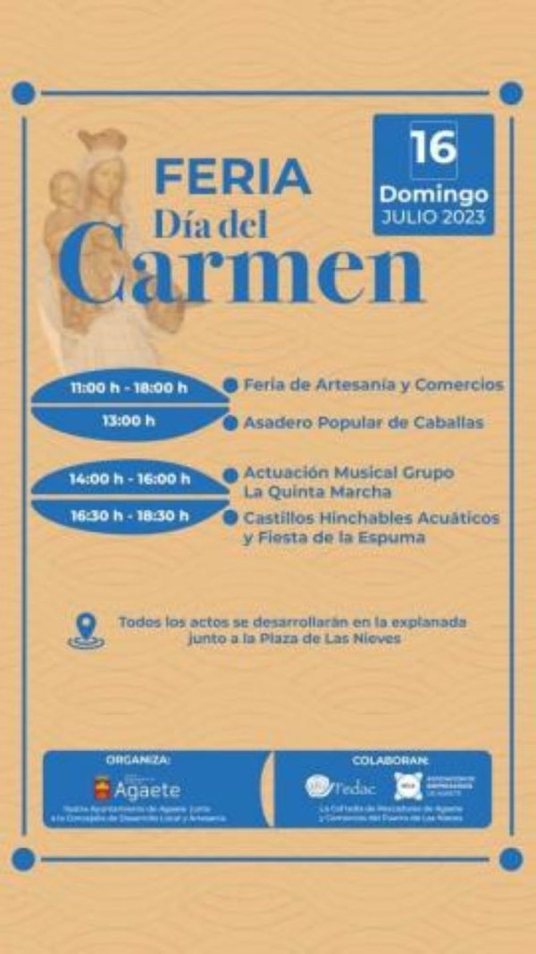 Agaete: &#039;Primera Feria del Día del Carmen&#039;