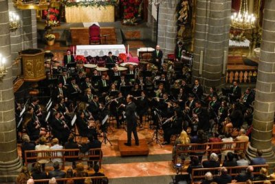 La Basílica del Pino acoge el lunes el Concierto de Navidad de la Banda de Música de Teror
