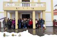 Tejeda: Visita de un grupo de personas desde Teror