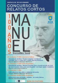 El plazo para el Concurso de Relatos Cortos &lsquo;Manuel Gonz&aacute;lez Sosa&rsquo; se ampl&iacute;a hasta este domingo 5 de diciembre