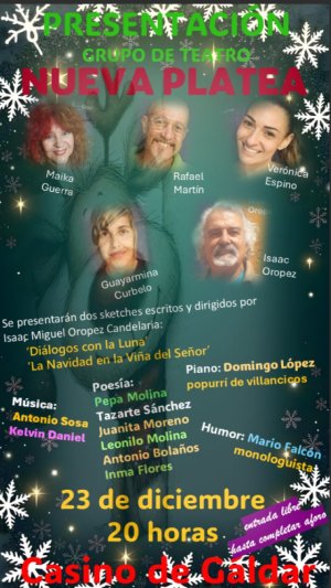 El Casino de G&aacute;ldar celebra la Navidad con la presentaci&oacute;n del Grupo de Teatro Nueva Platea