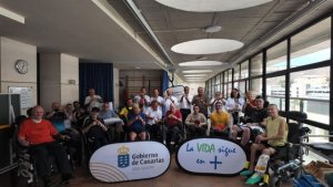 El Gobierno de Canarias impulsa la actividad f&iacute;sica entre pacientes con lesi&oacute;n medular con tenis de mesa adaptado