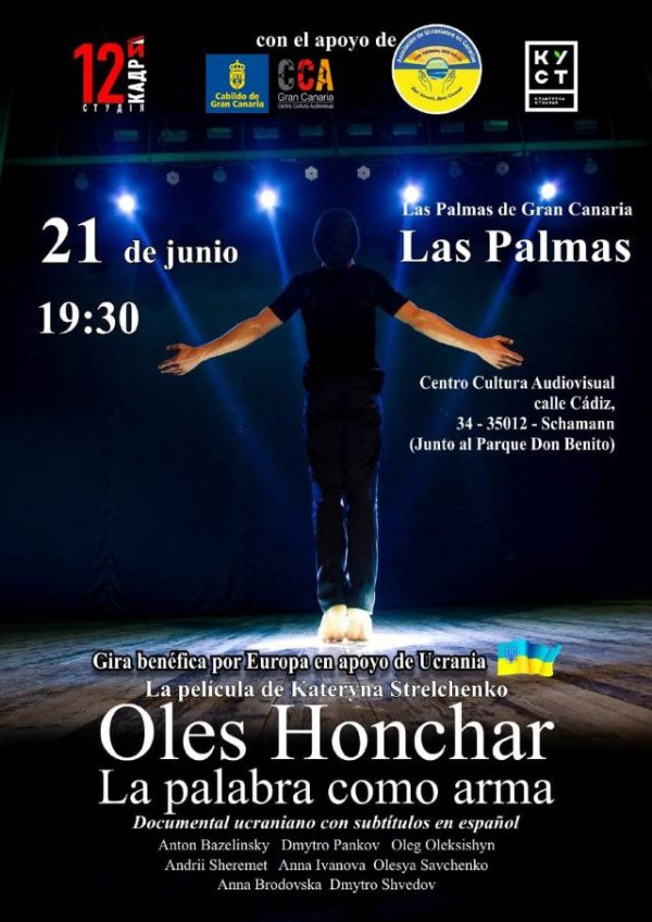 Se proyecta en CCA Gran Canaria el documental ‘Oles Honchar. La palabra como arma’, que aborda la figura de uno de los padres de la independencia de Ucrania