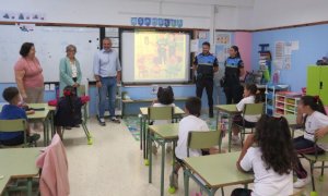 El CEIP Miguel Santiago inaugura el proyecto “Pequeños Expertos en Educación Vial” impulsado por la Policía Local de Guía