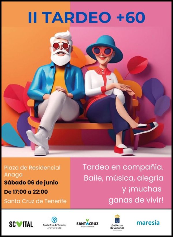 El &ldquo;II Tardeo +60&rdquo; reunir&aacute; a medio millar de personas este s&aacute;bado en Santa Cruz de Tenerife