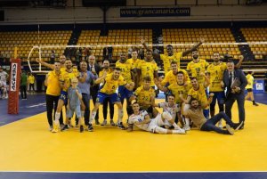 Voleibol: El CV Guaguas frena, en el CID, la racha del Unicaja Costa de Almería (3-1)