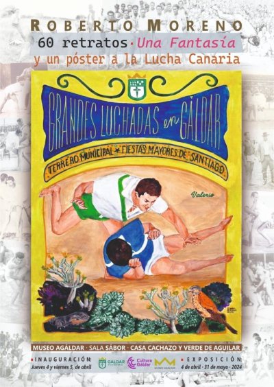 G&aacute;ldar inaugura esta semana una exposici&oacute;n de Roberto Moreno en las Casas Consistoriales, el Museo Ag&aacute;ldar y la Casa Cachazo y Verde de Aguilar