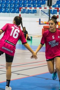 Balonmano femenino: Despliegue de dominio del 3COM Squad Valsequillo contra el Atlantec BM Romade