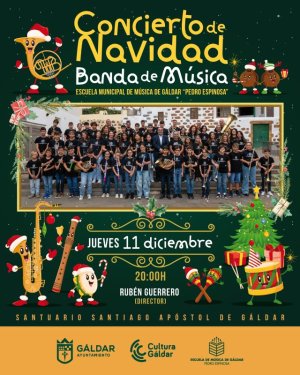 Gáldar: La Banda Infantil de la Escuela Municipal de Música ofrece su ‘Concierto de Navidad’