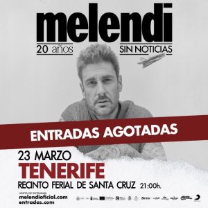 Melendi cuelga el cartel de ‘sold out’ en el concierto que ofrecerá el próximo sábado en Tenerife