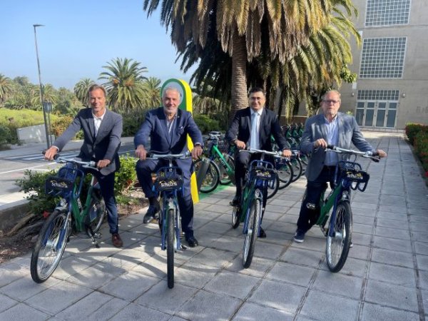 La ULPGC estrena servicio de bicicletas eléctricas (Sítycleta) en el Campus de Tafira