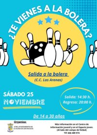 El Ayuntamiento de La Aldea de San Nicolás abre el plazo de solicitudes para la actividad ‘¿Te vienes a la bolera?’