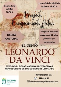 G&aacute;ldar: Visita cultural a la exposici&oacute;n de Leonardo da Vinci en el Centro Comercial El Muelle