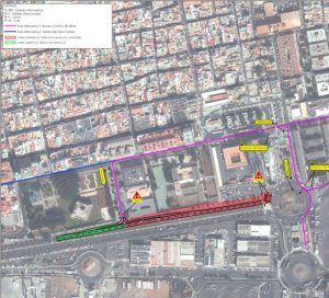Obras P&uacute;blicas ejecuta un desv&iacute;o provisional en la Avenida Mar&iacute;tima en sentido sur por las obras de Soterramiento de Bel&eacute;n Mar&iacute;a