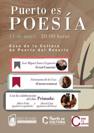 Fuerteventura: Fuensanta de la Cruz y Jos&eacute; Miguel Junco Ezquerra, este jueves en &lsquo;Puerto es Poes&iacute;a&rsquo;