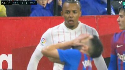 El balonazo de Koundé a Jordi Alba puede costarle entre 2 y 4 partidos