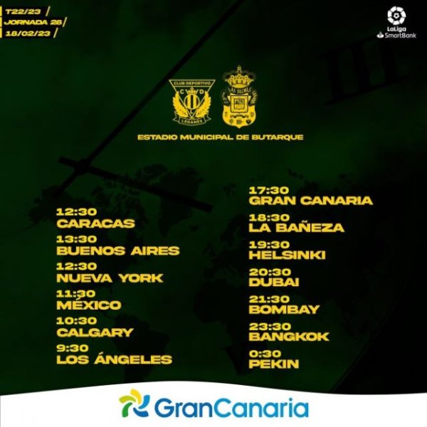 Radio Faro del Noroeste retransmite hoy sábado, a las 17.30 horas: CD Leganés - UD Las Palmas