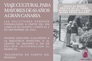 Puerto del Rosario: El Ayuntamiento capitalino organiza un Viaje Cultural para mayores de 65 años a Gran Canaria