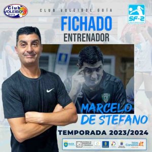Marcelo De Stefano nuevo entrenador del CD Voleibol Guía en su estreno en Superliga 2