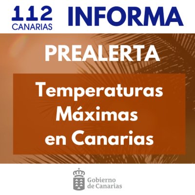 El Gobierno de Canarias ampl&iacute;a la situaci&oacute;n de prealerta por temperaturas m&aacute;ximas a todo el archipi&eacute;lago