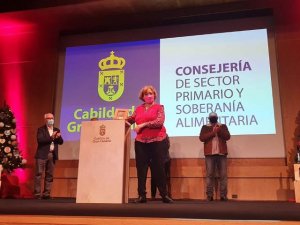Milagrosa Moreno, de la Quesería ‘Campo de Guía’, galardonada en la XXVIII Cata de Quesos de Gran Canaria 2021