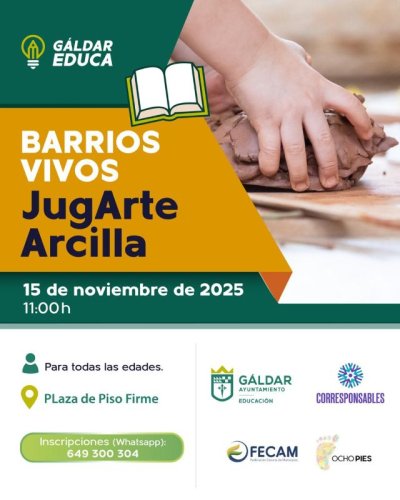 Gáldar: Barrios Vivos inunda de juego y arte la plaza Crispe Vega de Piso Firme